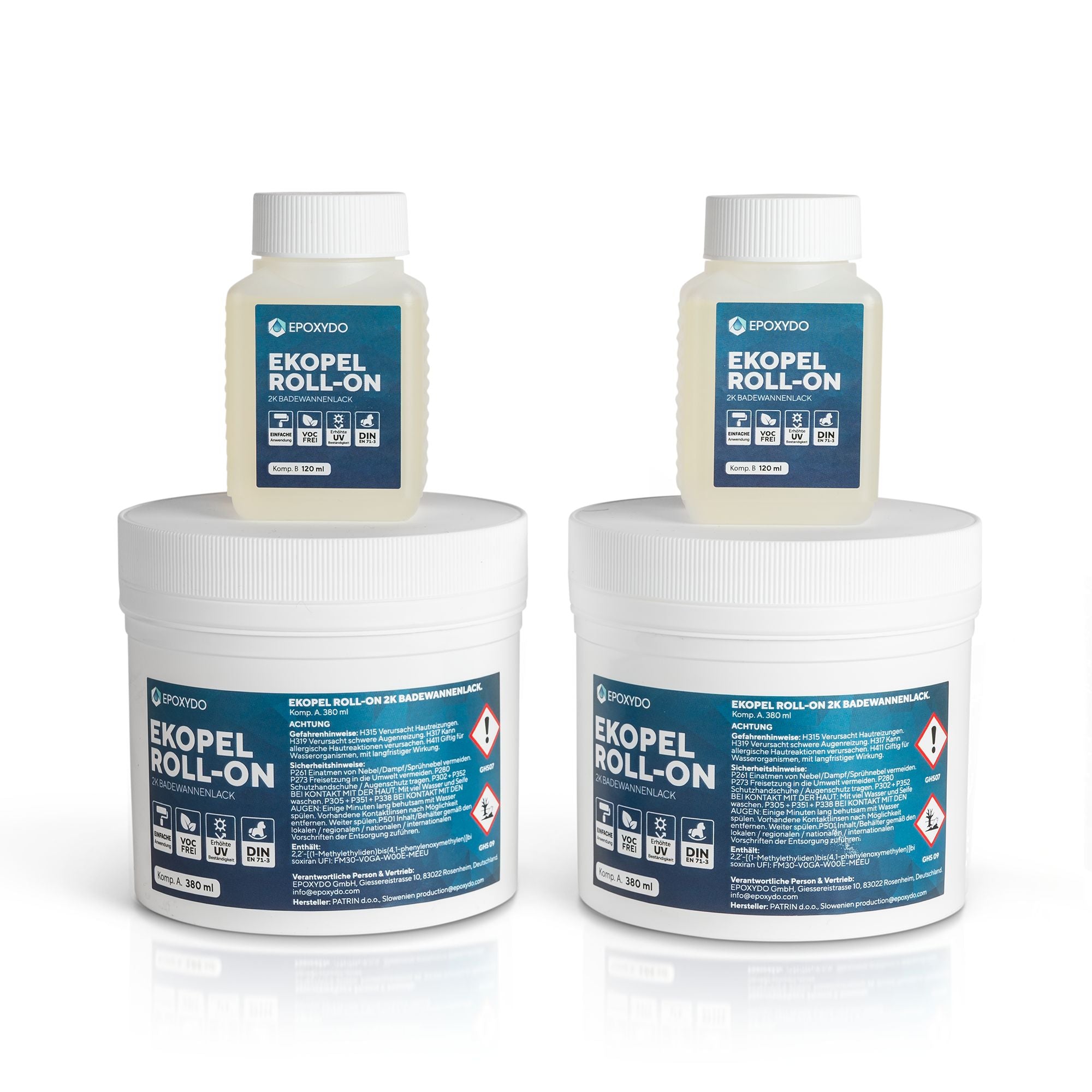 EKOPEL® ROLL-ON Tile&Tub coating. Odourless. 1 L. 